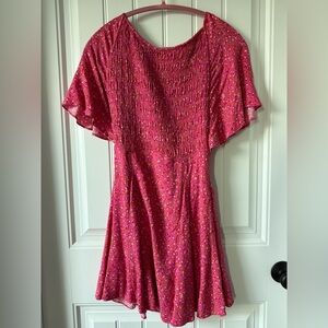 Juniors Pink Floral Dress